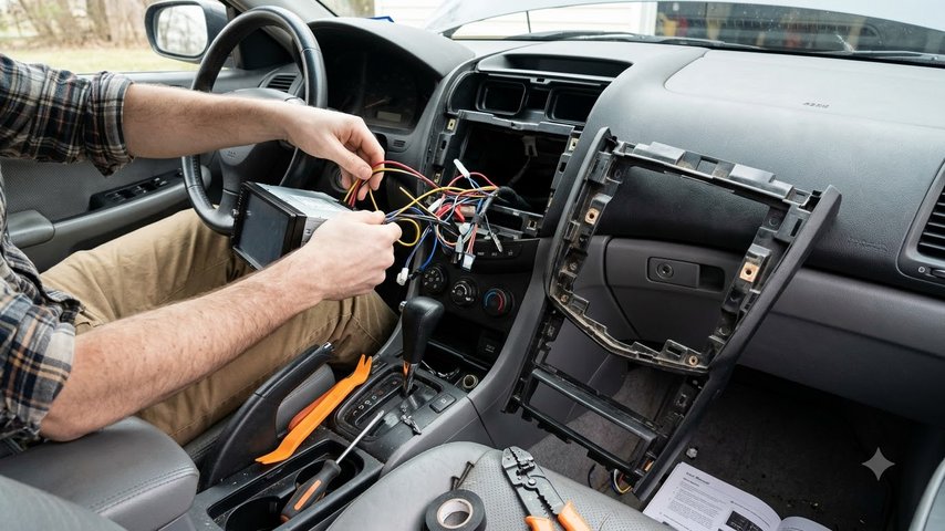 Как установить автомагнитолу своими руками и избежать помех